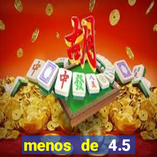 menos de 4.5 escanteios o que significa